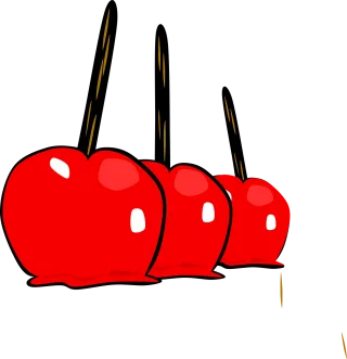 Apples Candy Yummy Stickdatei
