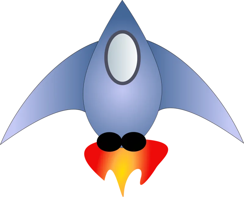 Rocket Space Spaceship Stickdatei – Kinder