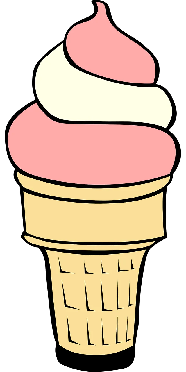 Ice cream Cone Pink Stickdatei – Kinder