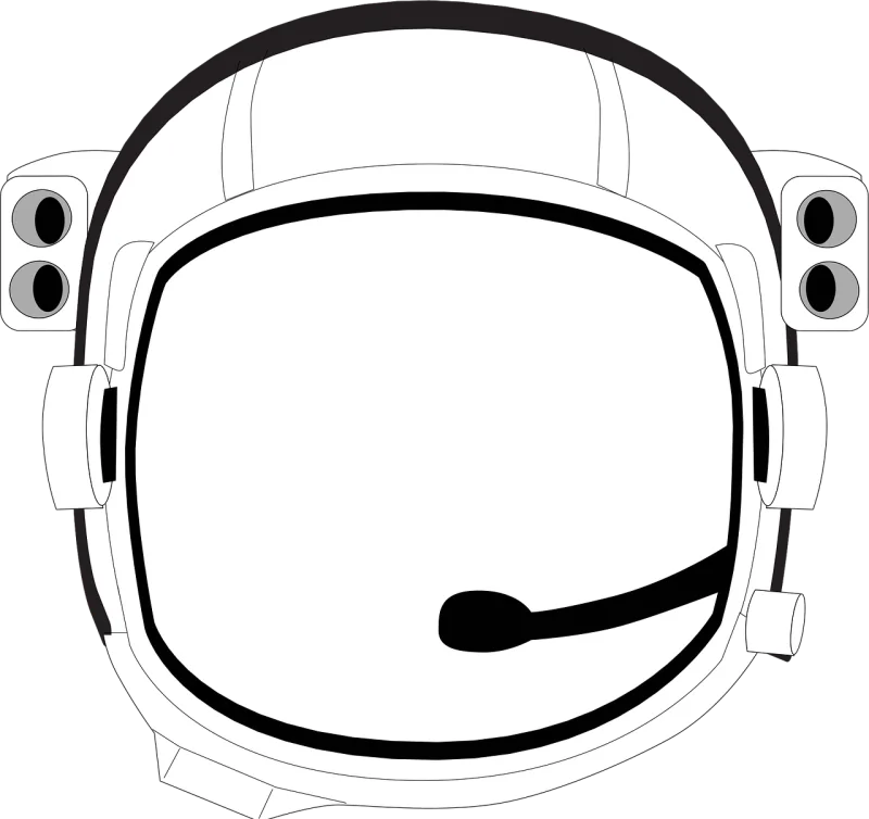 Helmet Astronaut Headspeker Stickdatei – Musik