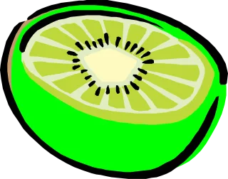 Kiwi Bright Fruit Stickdatei – Essen & Trinken