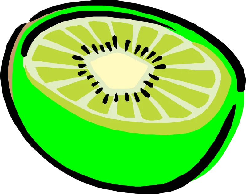 Kiwi Bright Fruit Stickdatei – Essen & Trinken