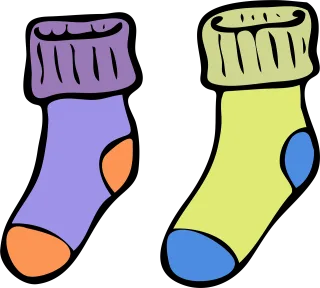 Socks Warm Colorful Stickdatei