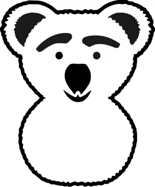 Bear Koala Cute Stickdatei – Tiere
