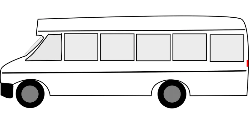 Transportation Public Bus Stickdatei – Fahrzeuge