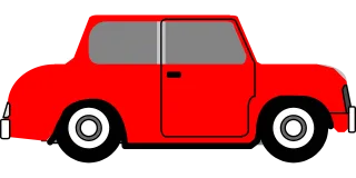 Car Automobile One door Stickdatei