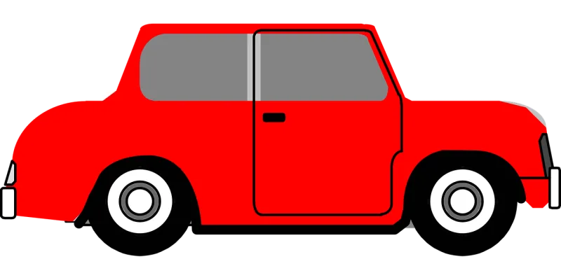 Car Automobile One door Stickdatei – Fahrzeuge