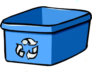 Bin Box Recycle Stickdatei