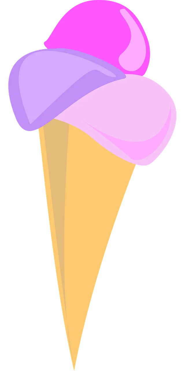 Ice cream Cone Bubbles Stickdatei – Kinder