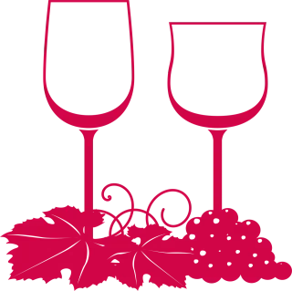 Glasses Wine Grapes Stickdatei