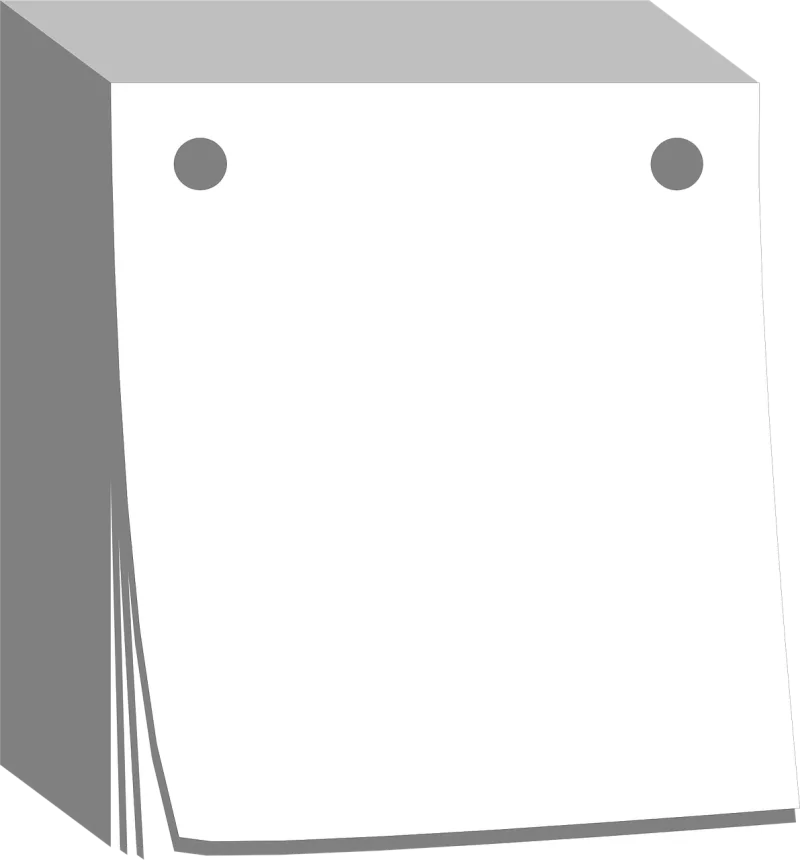 Date Calendar Blank Stickdatei – Musik