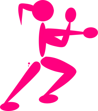 Girl Boxing Boxer Stickdatei