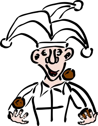 Joker Juggling Hat Stickdatei
