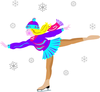 Girl Ice Skate Stickdatei