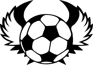 Soccer Ball Wings Stickdatei