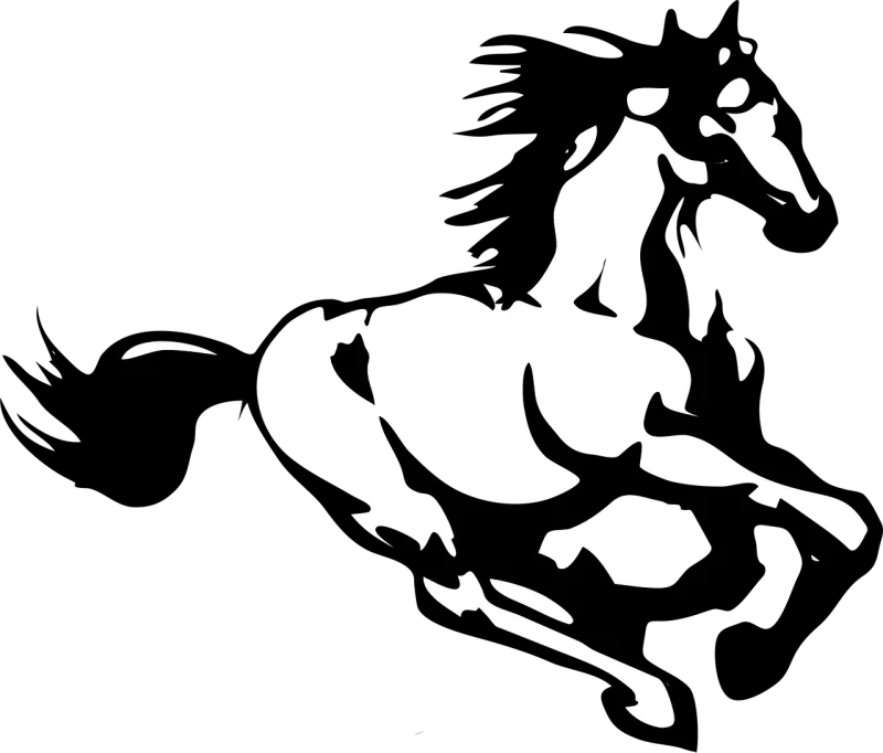 Horse Running Fast Stickdatei – Sport