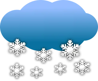 Cloud Snow Flakes Stickdatei