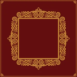 Picture frame Ornate Margin Stickdatei