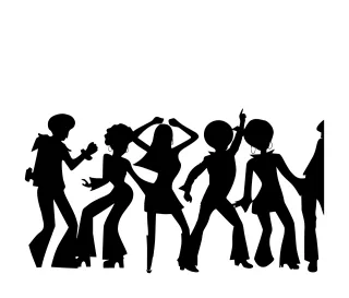 Disco People Dancing Stickdatei