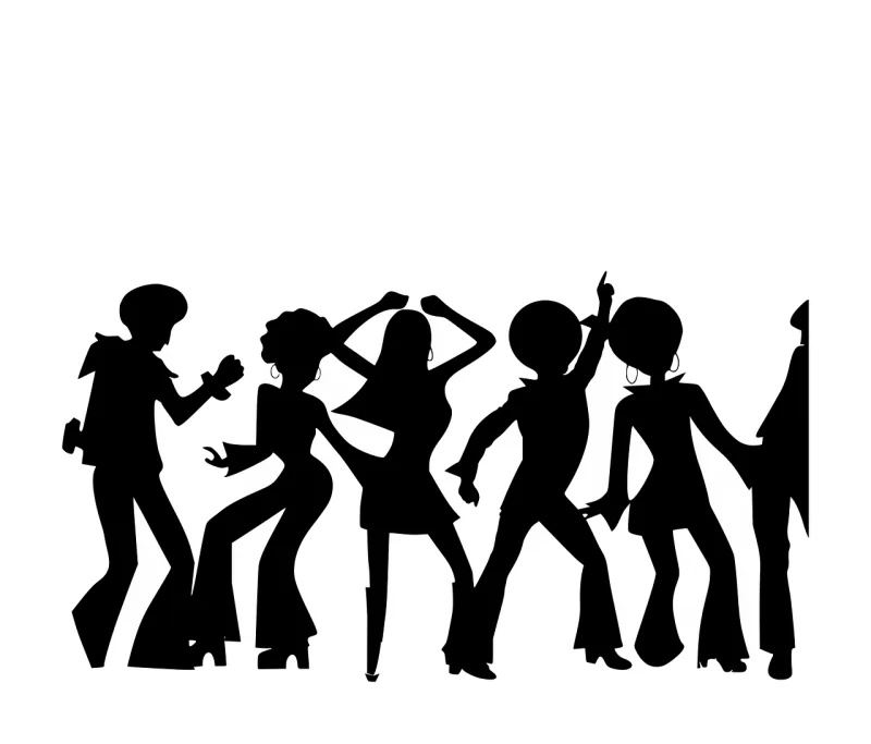 Disco People Dancing Stickdatei – Weihnachten