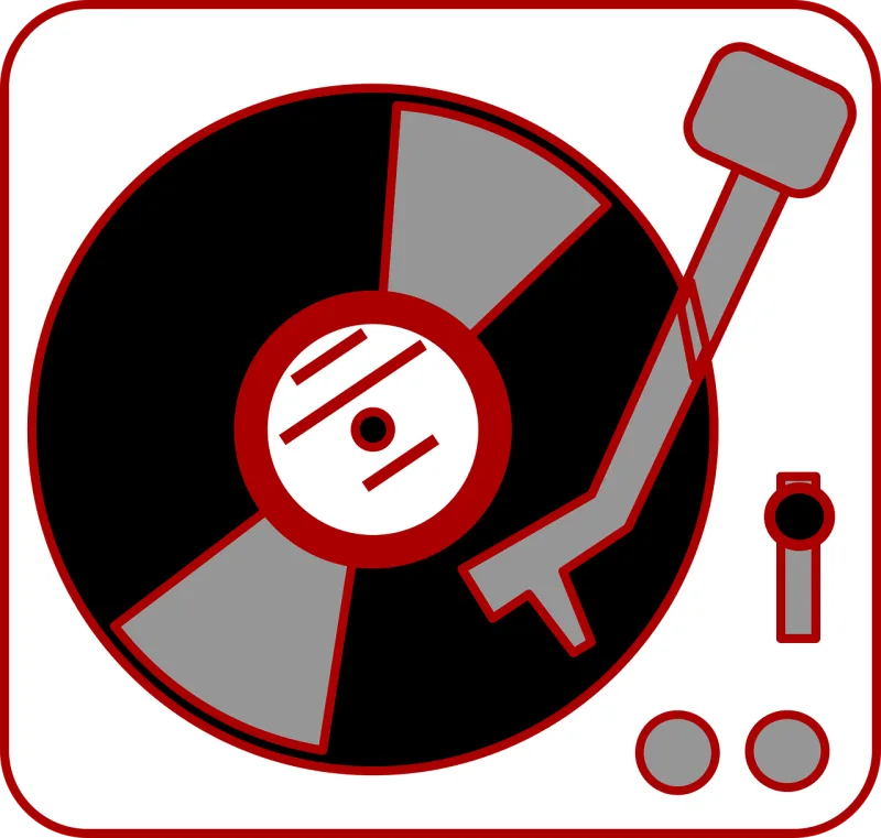 Vinyl Dj Reciscord player Stickdatei – Musik