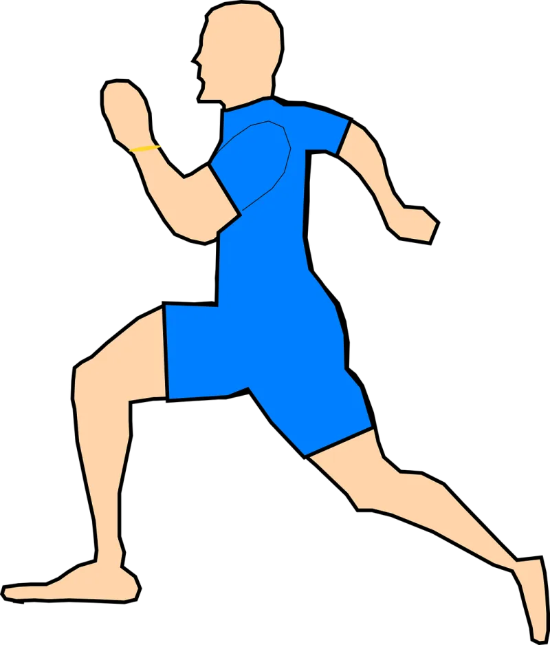 Man Running Jogging Stickdatei – Sport