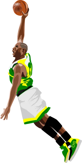 Basketball Jump Dunk Stickdatei