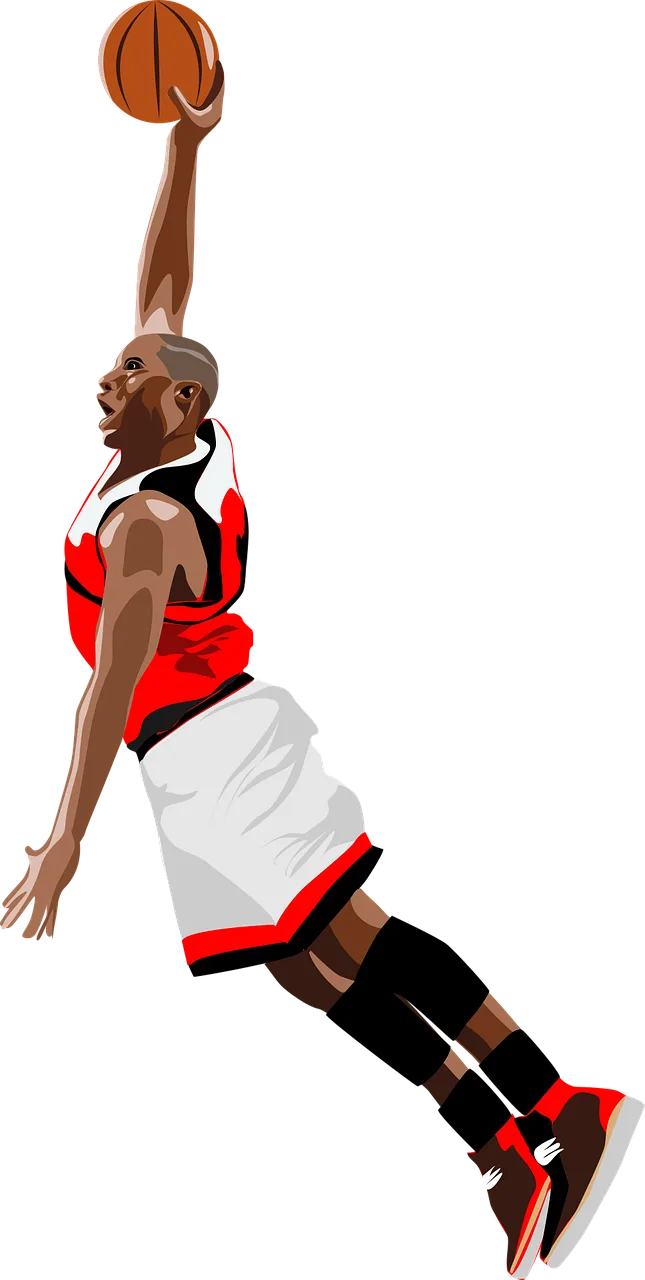 Basketball Jump Dunk Stickdatei – Sport
