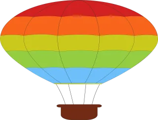 Balloon Basket Hot-air Stickdatei
