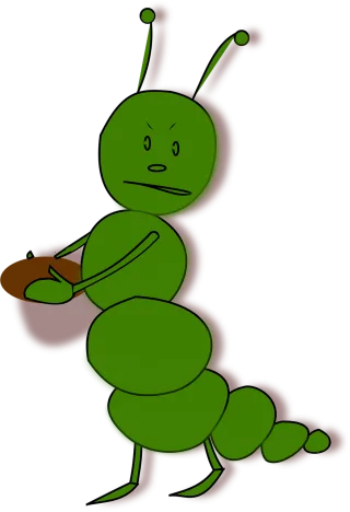 Caterpillar Football Angry Stickdatei
