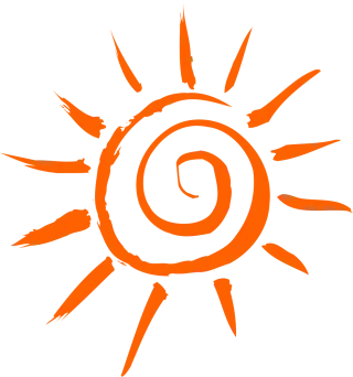 Sun Orange Nature Stickdatei