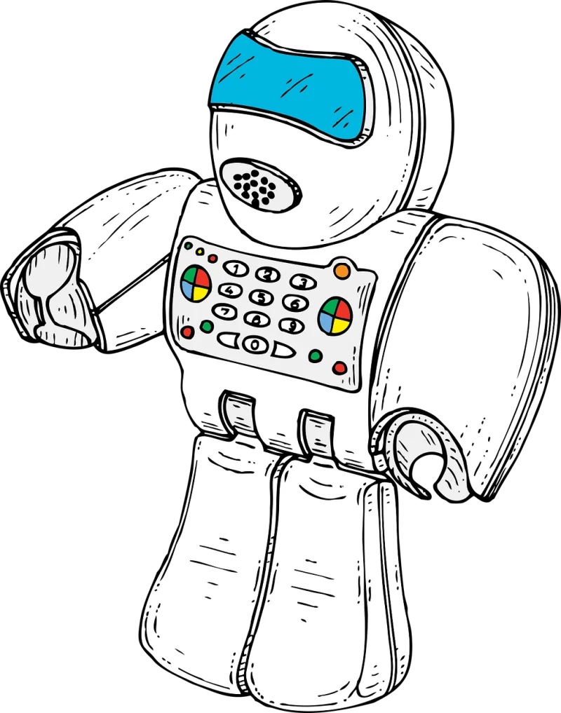 Robot Machine Robotic Stickdatei – Kinder