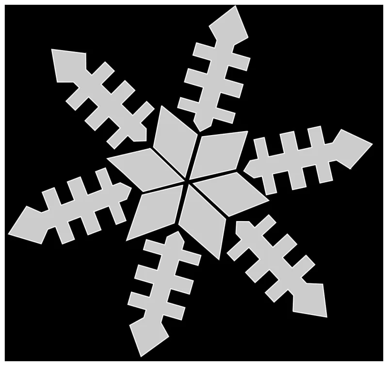 Snowflake Winter Cold Stickdatei – Weihnachten