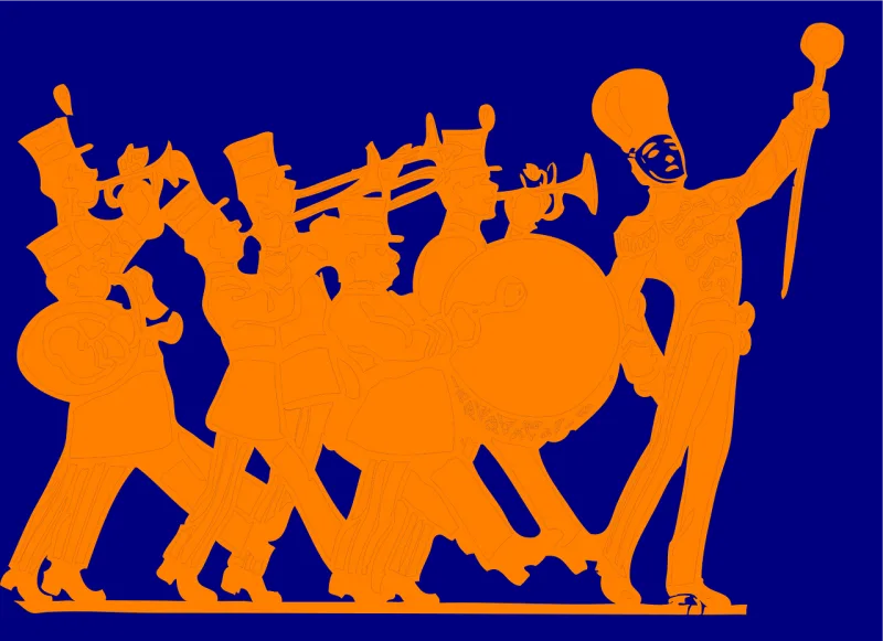 Marching Band Military Stickdatei – Musik