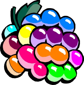 Grape Colorful Leaf Stickdatei
