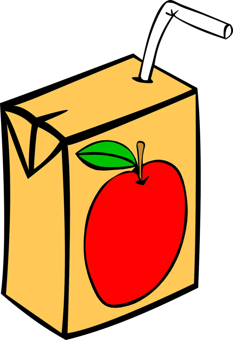 Juice Box Apple Stickdatei – Essen & Trinken