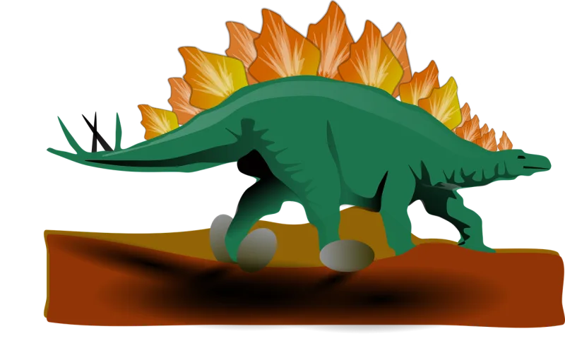 Dinosaur Stegosaurus Dino Stickdatei – Kinder