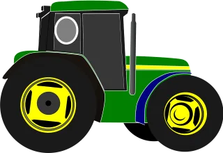 Tractor Green Driver Stickdatei