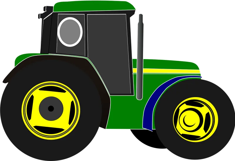 Tractor Green Driver Stickdatei – Fahrzeuge