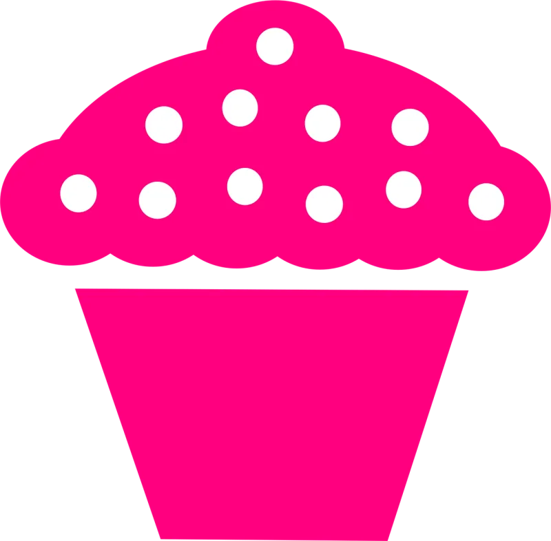 Cupcake Pink Berries Stickdatei – Kinder