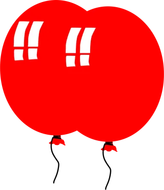 Balloons Helium Red Stickdatei
