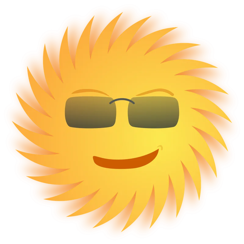Sun Glasses Smile Stickdatei – Natur