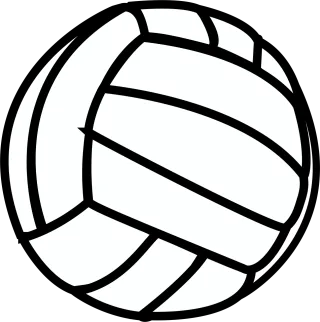 Volleyball Sport Black Stickdatei