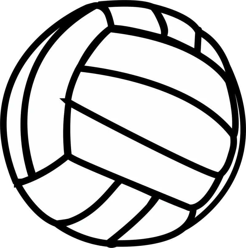 Volleyball Sport Black Stickdatei – Sport
