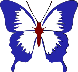 Butterfly Blue Wings Stickdatei