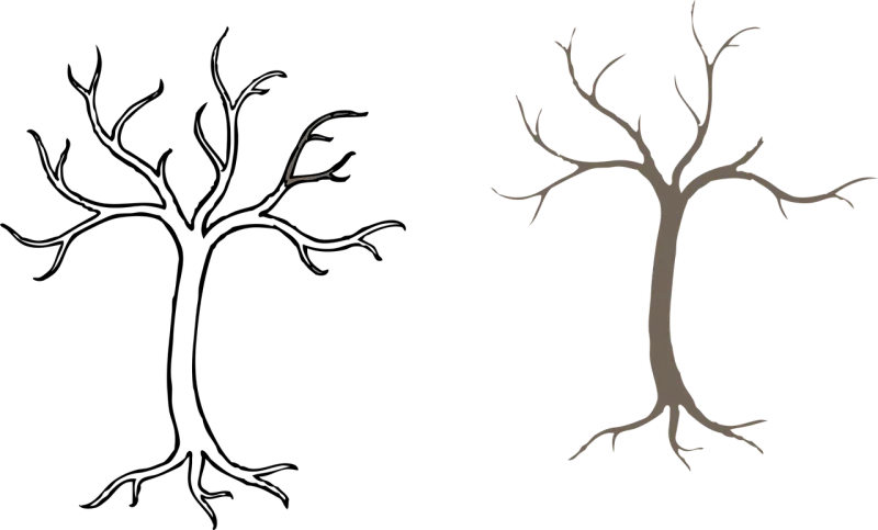 Tree White Brown Stickdatei – Weihnachten