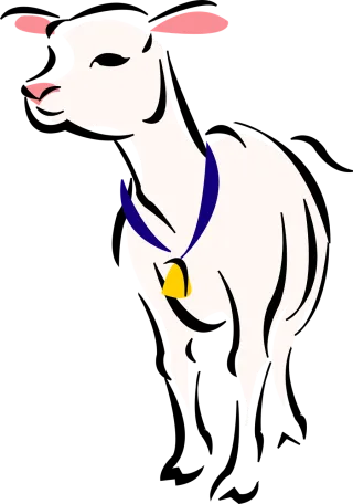 Lamb Sheep Farm Stickdatei