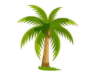 Palm Tree Green Stickdatei