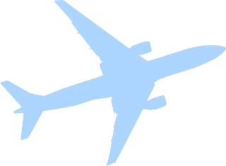 Airplane Silhouette Fly Stickdatei