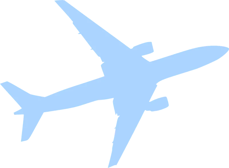 Airplane Silhouette Fly Stickdatei – Fahrzeuge